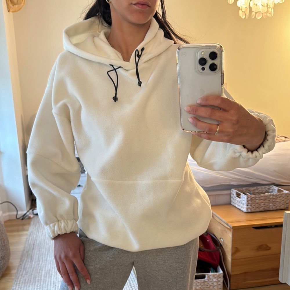 Nordstroms Cozy White Hoodie